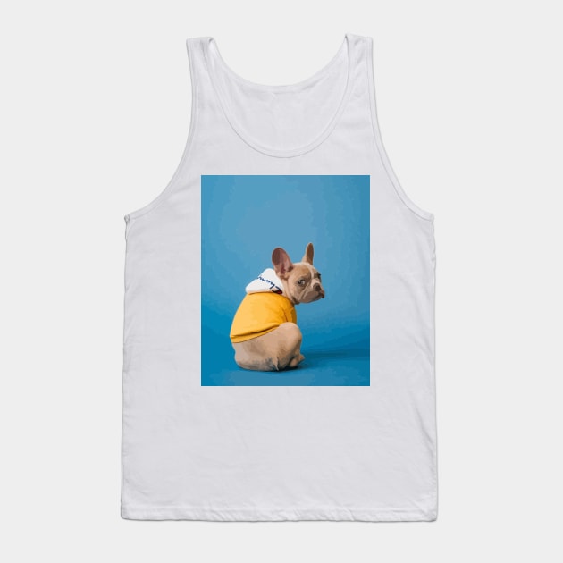 French Bulldog Digital Painting Tank Top by gktb